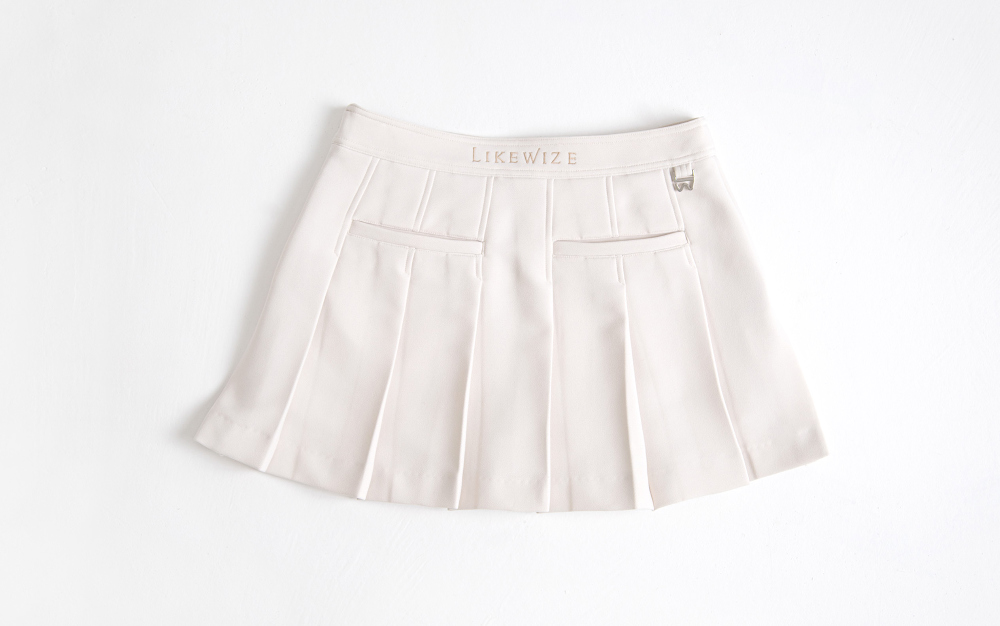 ミニスカート ホワイト 商品カラー画像-S3L7